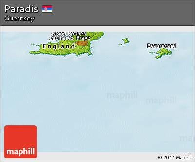 Physical Panoramic Map of Paradis