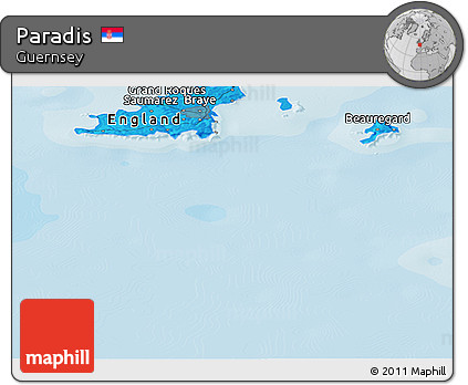 Political Panoramic Map of Paradis