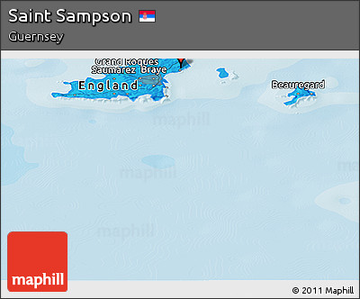 Political Panoramic Map of Saint Sampson