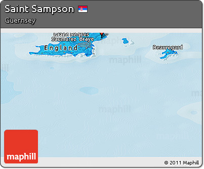 Political Panoramic Map of Saint Sampson