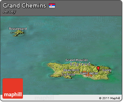 Satellite Panoramic Map of Grand Chemins
