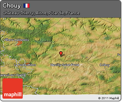 Satellite 3D Map of Chouy