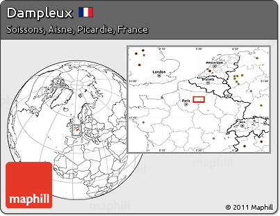 Blank Location Map of Dampleux