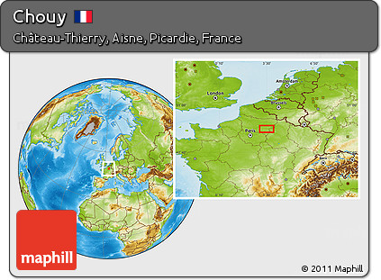 Physical Location Map of Chouy