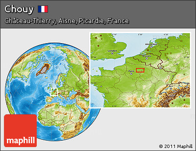 Physical Location Map of Chouy