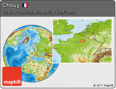 Physical Location Map of Chouy