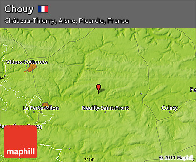 Physical Map of Chouy