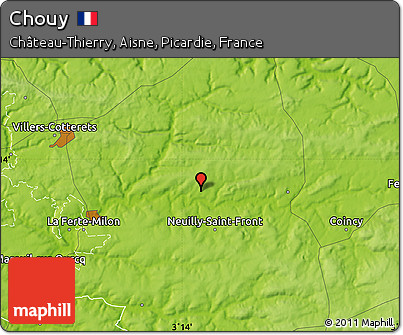 Physical Map of Chouy