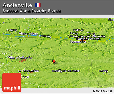 Physical Panoramic Map of Ancienville