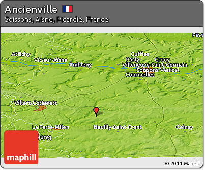 Physical Panoramic Map of Ancienville
