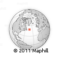 Outline Map of the Area around 49° 19' 21" N, 42° 25' 29" W, rectangular outline