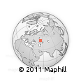 Outline Map of the Area around 49° 19' 21" N, 53° 37' 30" E, rectangular outline