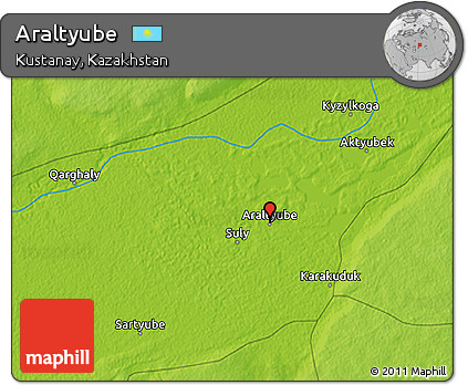 Physical 3D Map of Araltyube