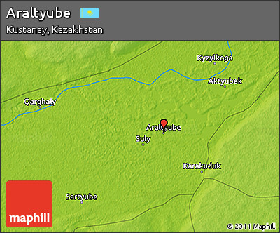 Physical 3D Map of Araltyube