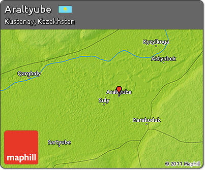 Physical 3D Map of Araltyube