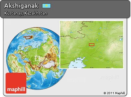 Physical Location Map of Akshiganak