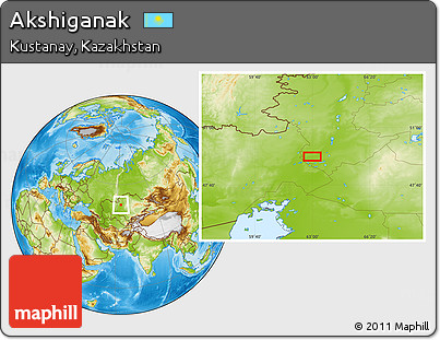 Physical Location Map of Akshiganak