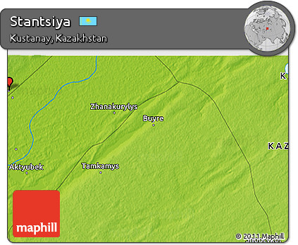 Physical 3D Map of Stantsiya