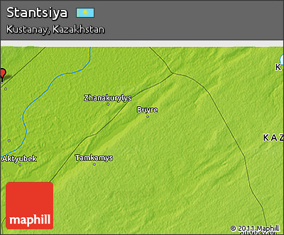 Physical 3D Map of Stantsiya