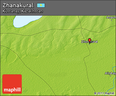 Physical 3D Map of Zhanakural