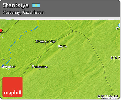 Physical 3D Map of Stantsiya