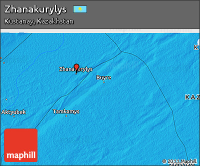 Political 3D Map of Zhanakurylys