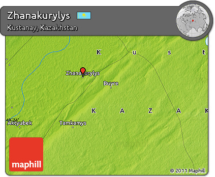 Physical Map of Zhanakurylys