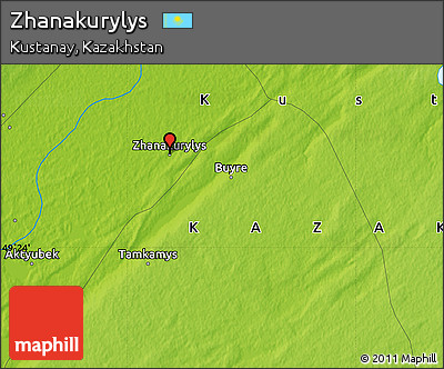 Physical Map of Zhanakurylys
