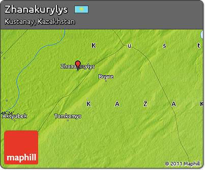 Physical Map of Zhanakurylys