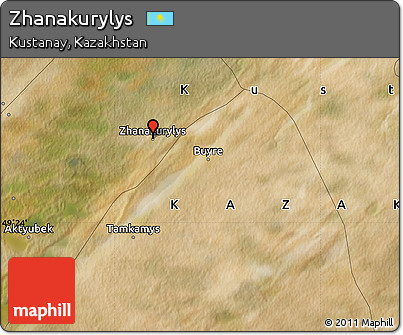 Satellite Map of Zhanakurylys