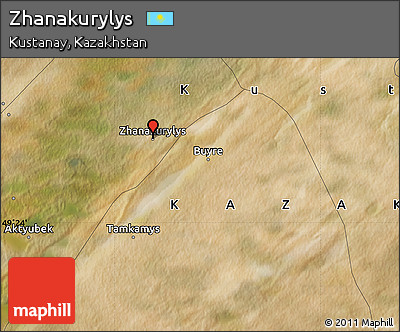 Satellite Map of Zhanakurylys