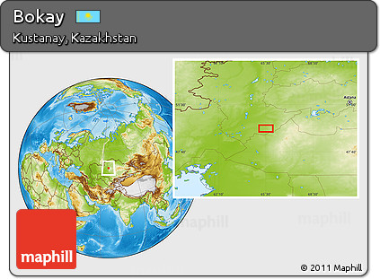 Physical Location Map of Bokay