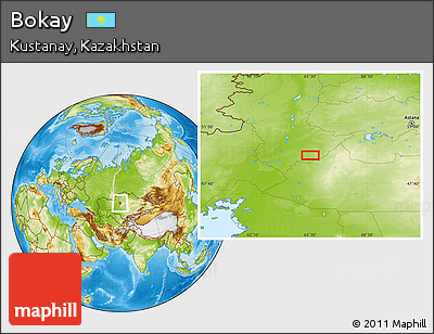 Physical Location Map of Bokay