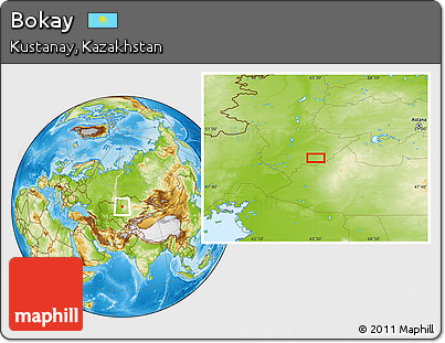 Physical Location Map of Bokay