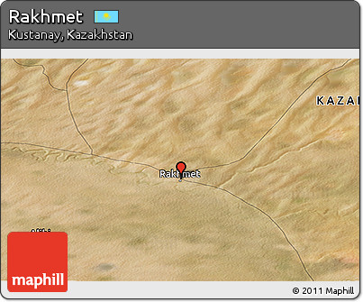 Satellite Panoramic Map of Rakhmet