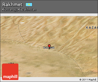 Satellite Panoramic Map of Rakhmet