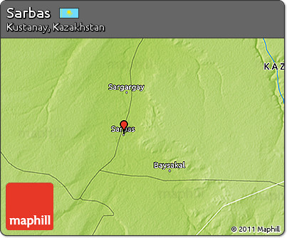 Physical 3D Map of Sarbas
