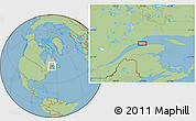 Savanna Style Location Map of the area around 49° 19' 21" N, 67° 4' 29" W