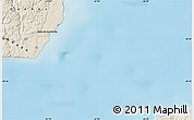 Shaded Relief Map of the area around 49° 19' 21" N, 67° 4' 29" W