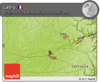 Physical 3D Map of Labry