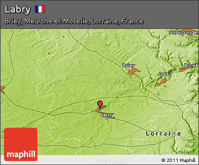 Physical 3D Map of Labry