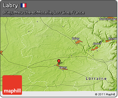 Physical 3D Map of Labry