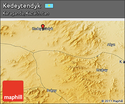 Physical 3D Map of Kedeytendyk