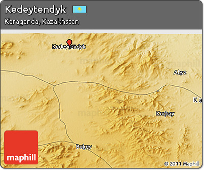 Physical 3D Map of Kedeytendyk
