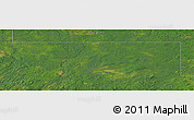 Satellite Panoramic Map of the area around 49° 19' 21" N, 84° 4' 29" W