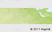 Physical Panoramic Map of the area around 49° 19' 21" N, 89° 10' 30" W