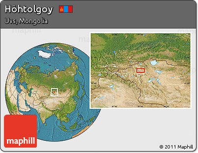 Satellite Location Map of Höhtolgoy