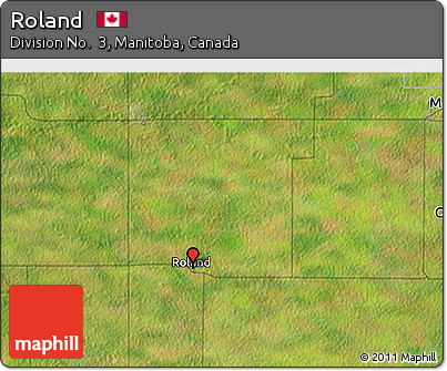 Satellite 3D Map of Roland