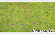 Satellite 3D Map of the area around 49° 19' 21" N, 97° 40' 30" W