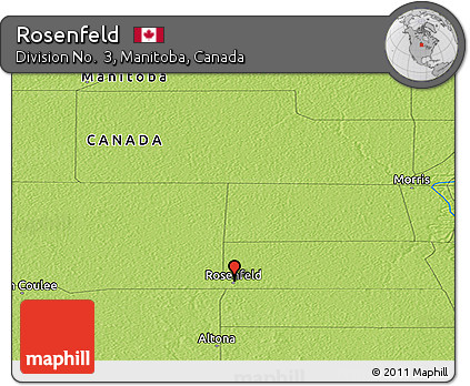 Physical Panoramic Map of Rosenfeld